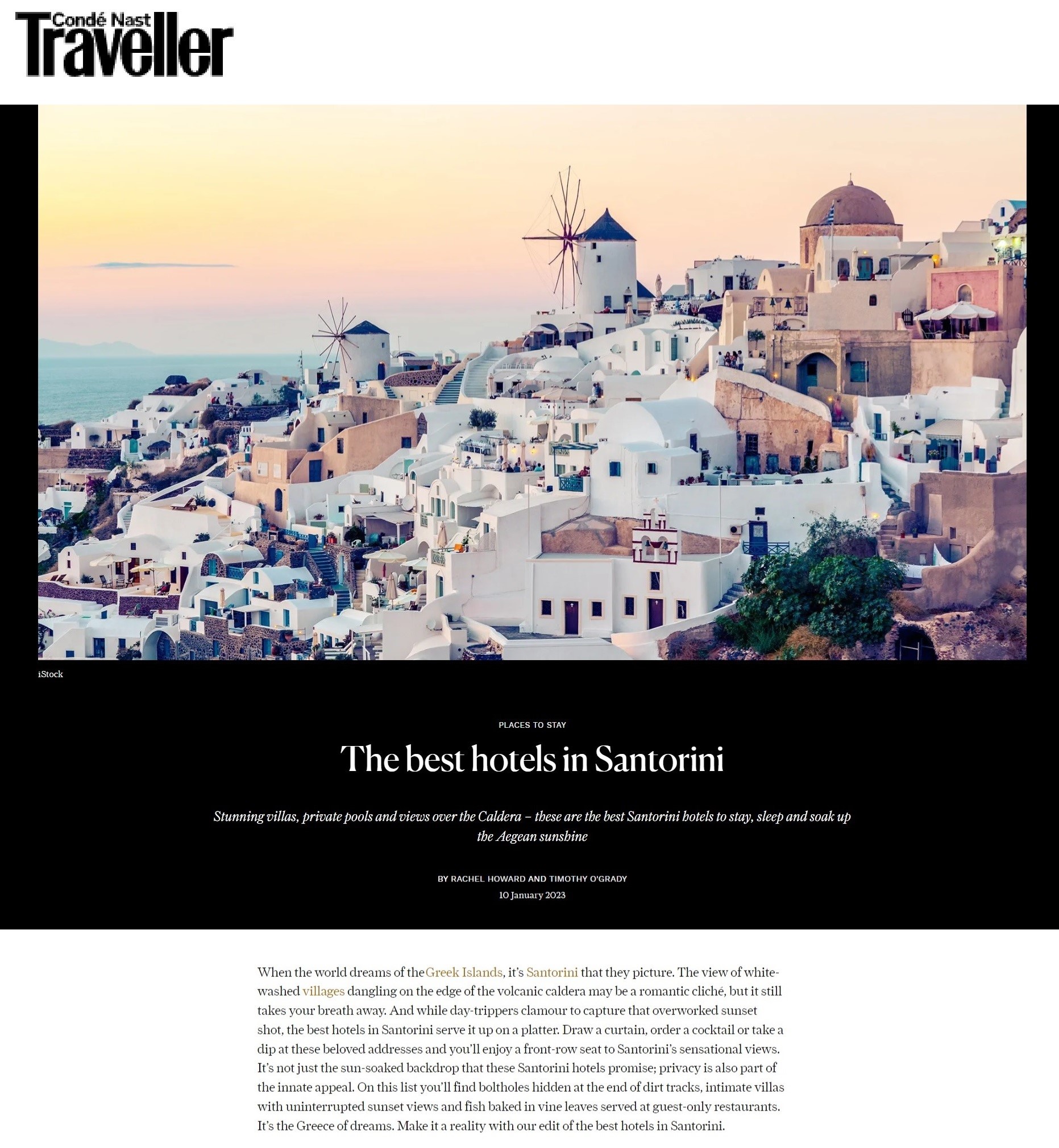 Conde Nast Traveller (UK) 10th January 2023 – Copy
