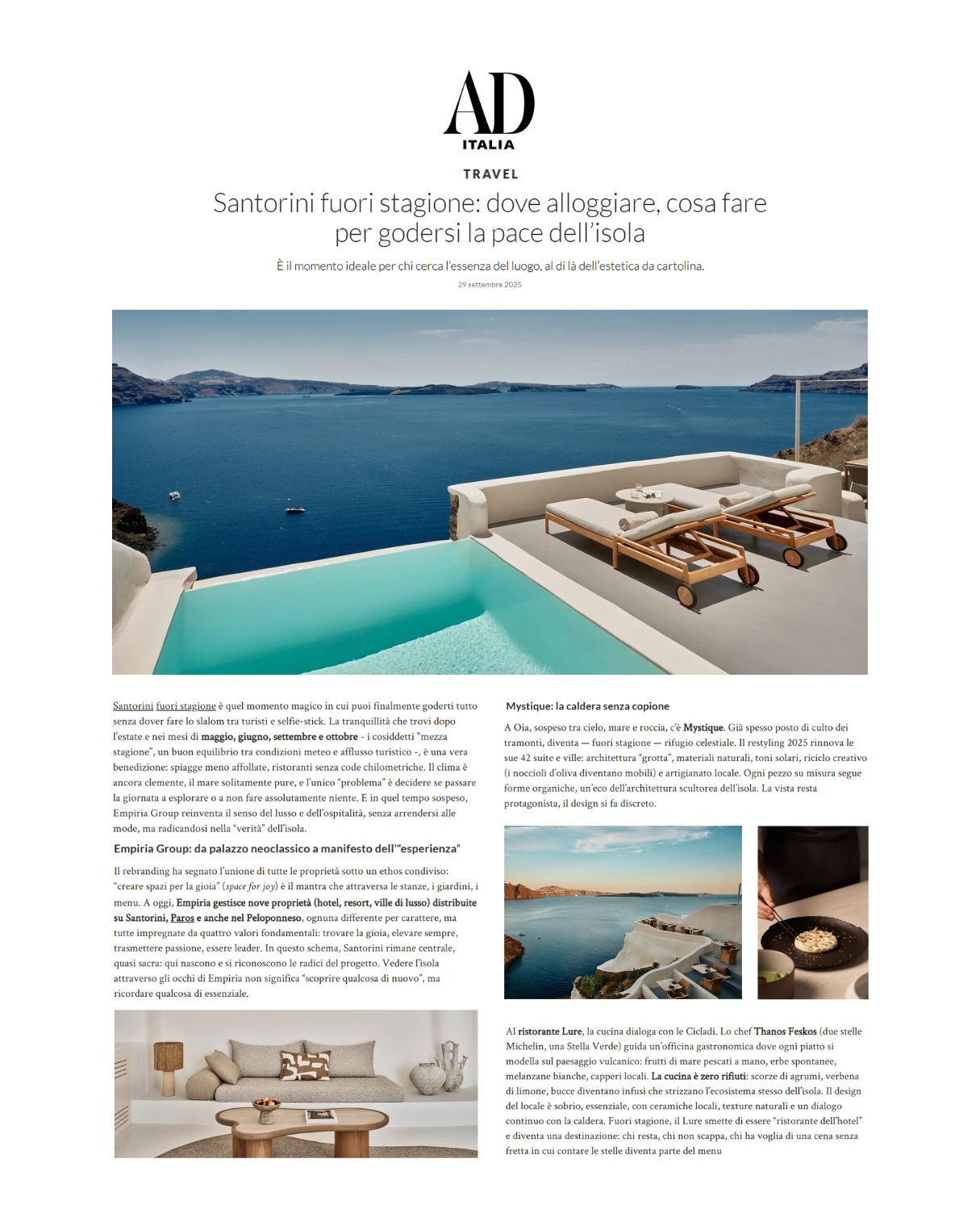 Architectural Digest (Italia) – September 2025